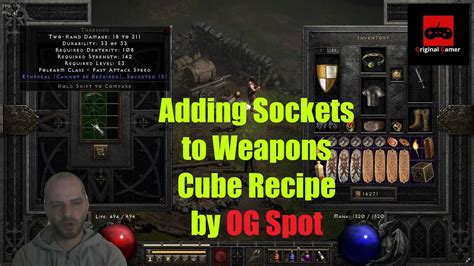 diablo 2 socket recipe